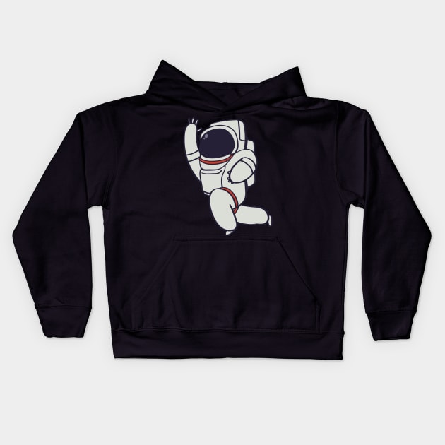 Astronaut Clipart Astronaut Design Kids Hoodie by DANPUBLIC